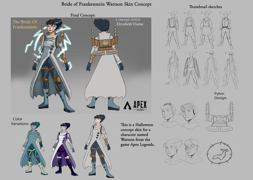 Bride Of Frankenstein Skin Concept (2022)